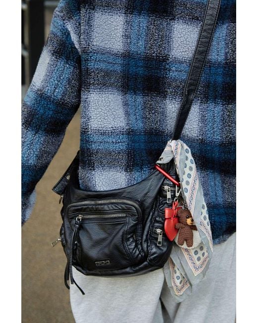BDG Gray Kat Faux Leather Pocket Bag