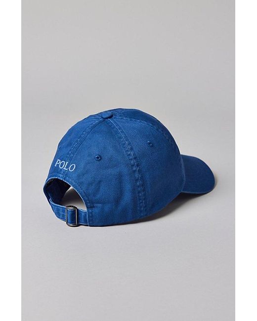 Polo Ralph Lauren Blue Sport Chino Baseball Hat for men