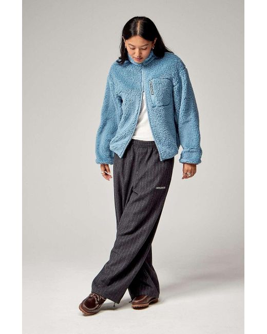 iets frans Blue Zip-through Fleece Jacket