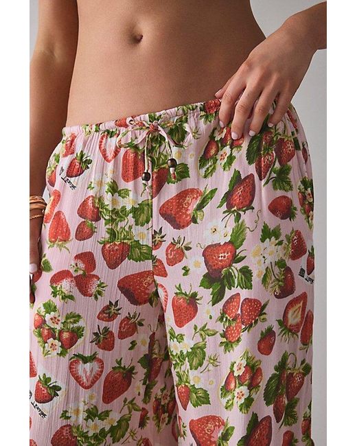 Out From Under Multicolor Seaside Side-Tie Wide-Leg Pant