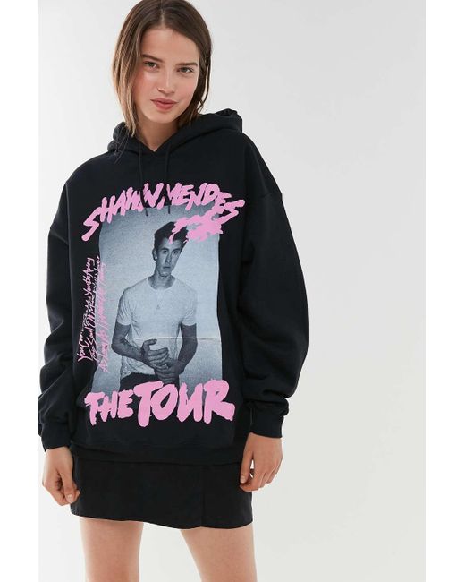 Urban Outfitters Black Shawn Mendes: The Tour Hoodie Sweatshirt