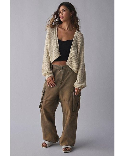 Kimchi Blue Natural Marcia Oversized Slouchy Cardigan