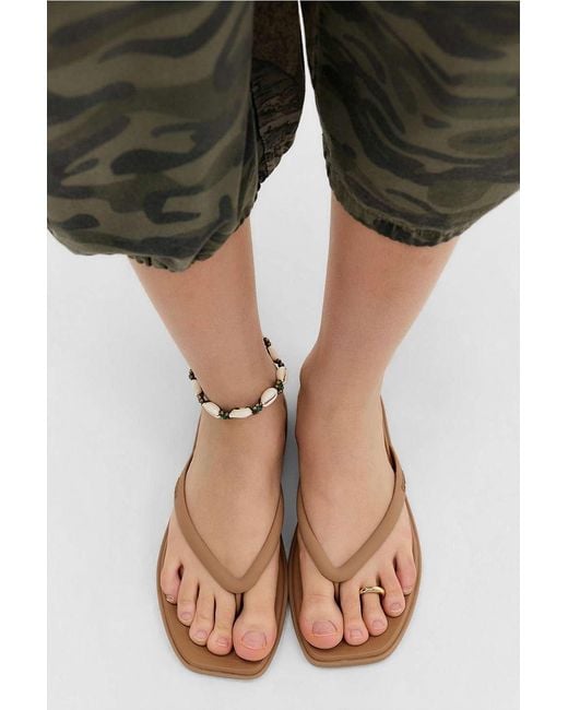 CROCSTM Black Brown Miami Flip Flops