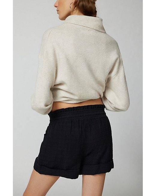 Urban Outfitters Black Uo Mila Linen Short