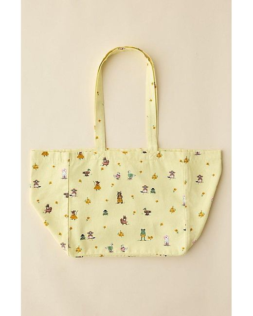 Urban Outfitters Metallic Mia Patterned Market Tote Bag