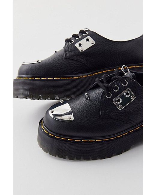 Dr. Martens Black 1461 Quad Hardware Oxford Shoe