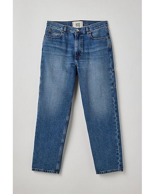 BDG Blue Straight Fit Utility Jean for men