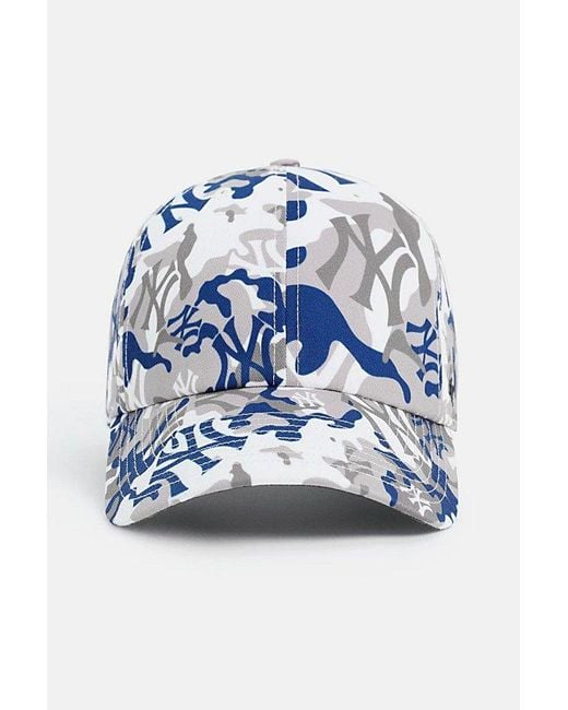 Madhappy Blue Mlb New York Yankees Camo '47 Clean Up Hat for men