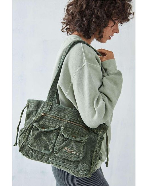 BDG Green Lissy Corduroy Y2k Shoulder Bag