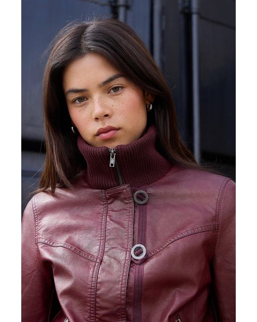BDG Multicolor Rocco Faux Leather Jacket