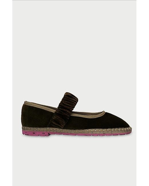 Flabelus Black Mafalda Mary Jane Flat
