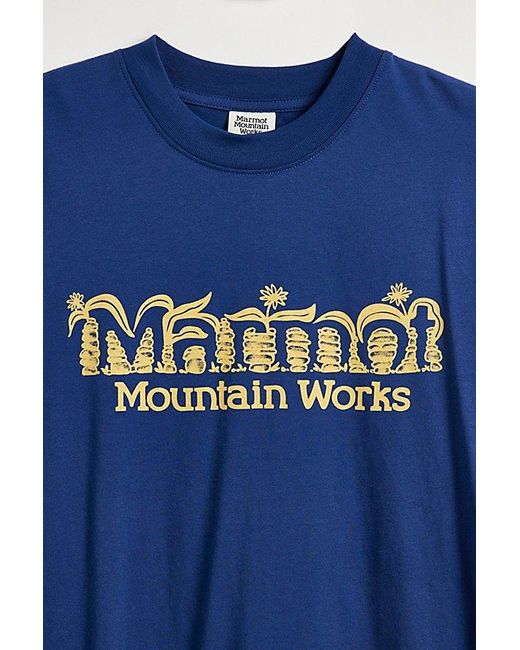 Marmot Blue Cairns Tee for men