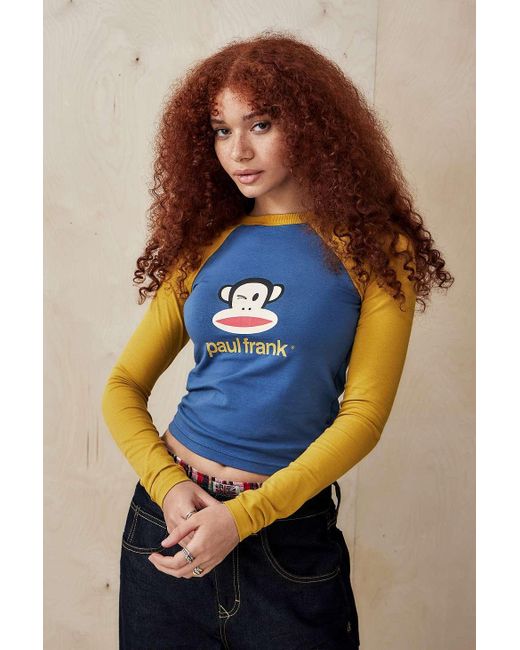 Daisy Street Blue X Paul Frank Julius Wink Top Xs At Urban Outfitters