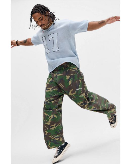 iets frans Green Harri Camo Baggy Joggers for men