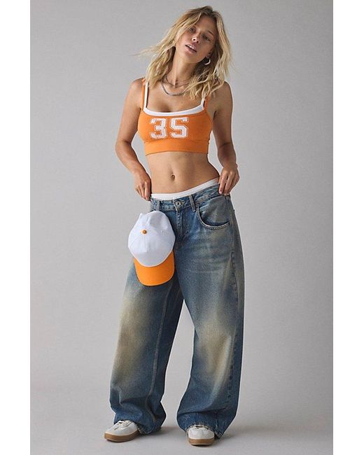 Out From Under Blue Bec Good Game Double Layer Bra Top