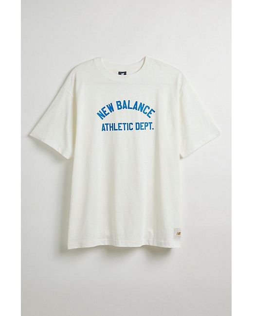 New Balance Blue Athletic Department Tee for men