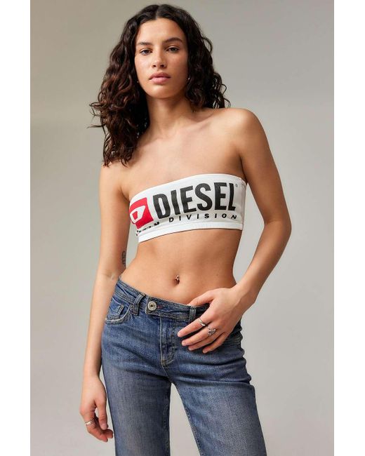 DIESEL White Ufsb-melanie Bandeau Bra