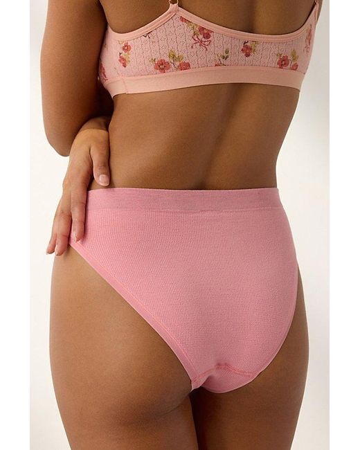 Out From Under Brown Markie Seamless Knit Bikini Undie