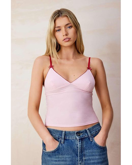 Out From Under Purple Je T'aime Stretch Cami Top