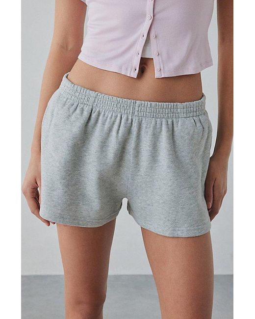 Out From Under Gray Beach Bum Knit Micro Short