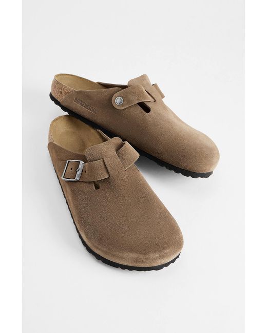 Birkenstock Brown Pepper Boston Clogs for men