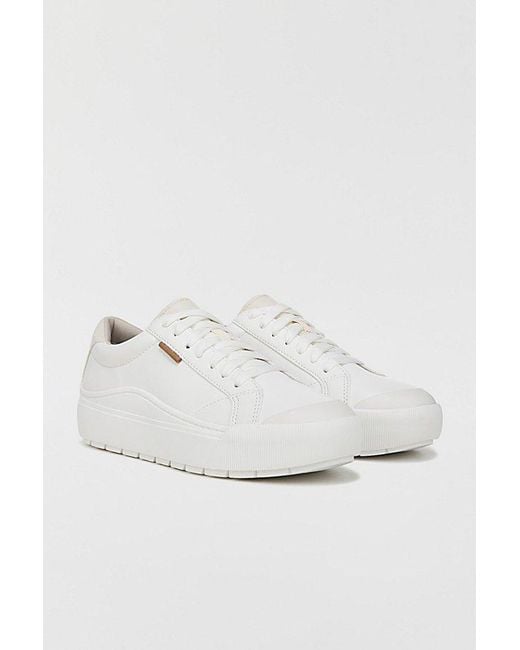 Dr. Scholls White Time Off Platform Sneakers