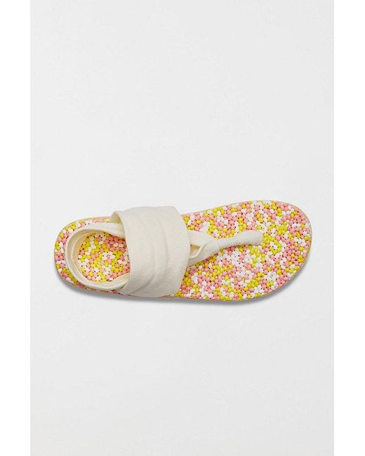 Sanuk Metallic Bubble Sling Sandals