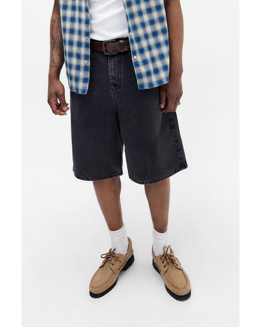 BDG Blue Jack Washed Black Denim Shorts for men