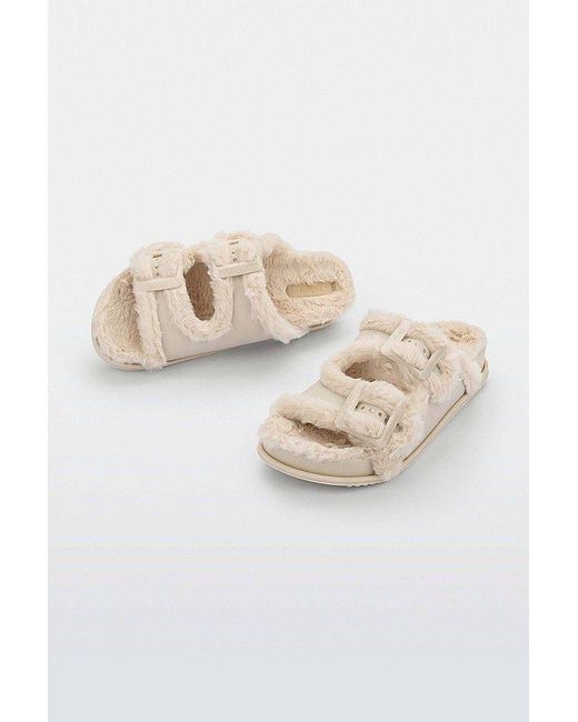 Melissa White Cozy Warm Slide
