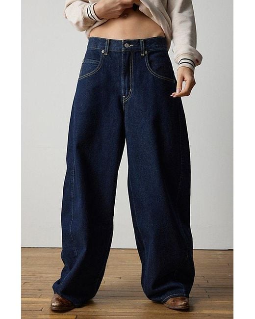 Levi's Blue Super Baggy Barrel Jean