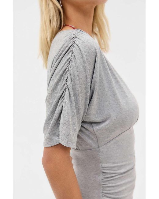 Silence + Noise Gray Silence + Noise Jasmine Mini Dress