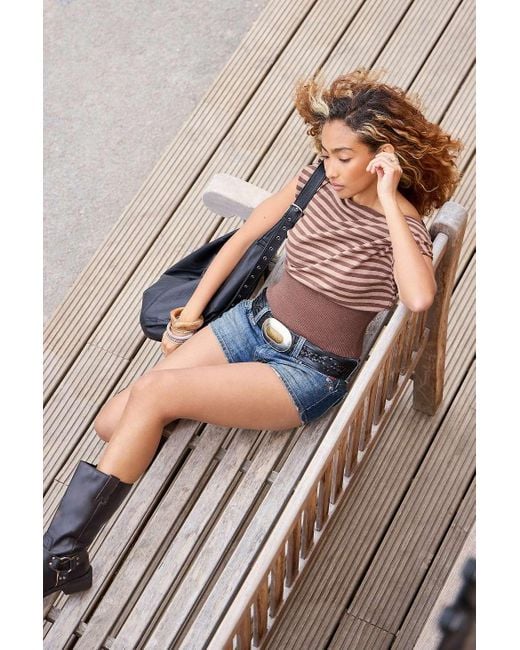 Urban Outfitters Brown Uo Bailey Top