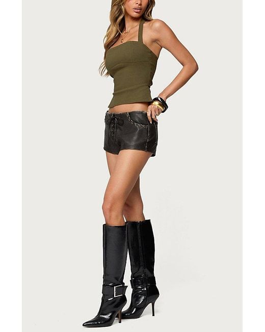 Edikted Green Dara Halter Top