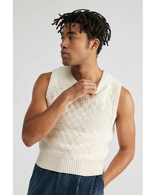 Urban Outfitters White Uo Editor Sweater Vest for men