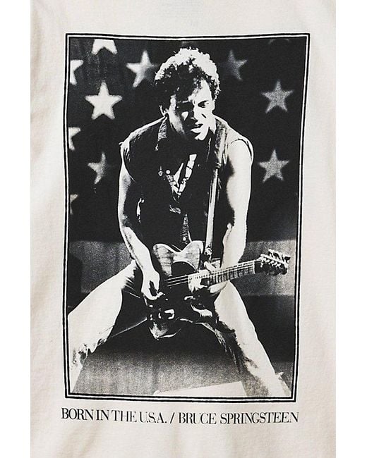 Urban Outfitters Black Bruce Springsteen 78 Tour Graphic Tee for men