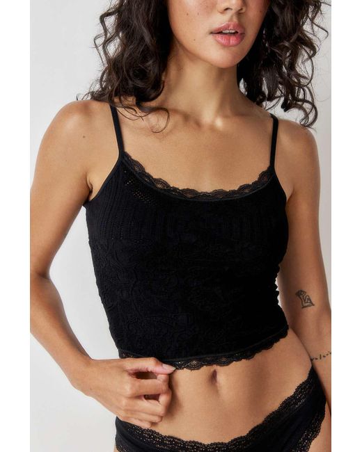 Out From Under Black Markie Lace Textured Cami