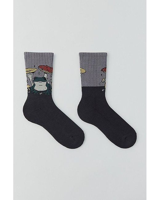 Urban Outfitters Gray Frog Crew Sock for men