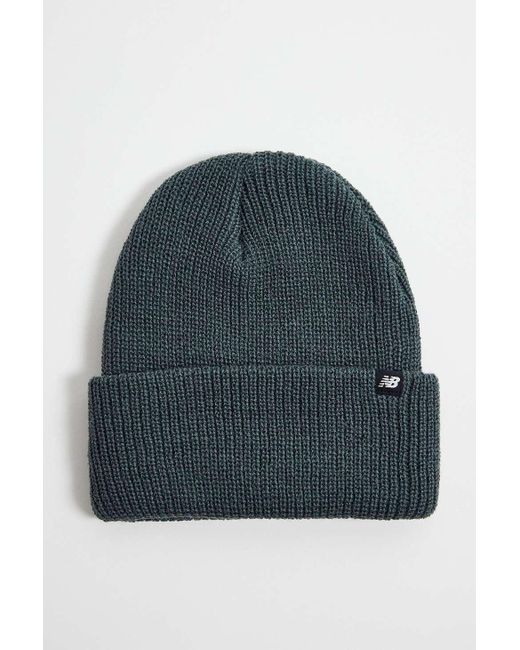 New Balance Blue Fisherman Rib Knit Beanie