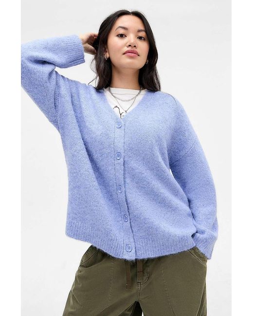 Urban Outfitters Blue Uo V-neck Longing Cardigan