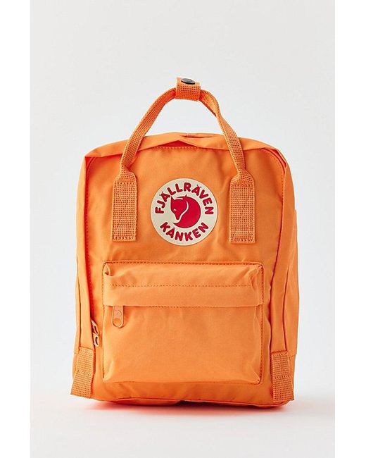 Fjallraven Orange Kånken Mini Backpack