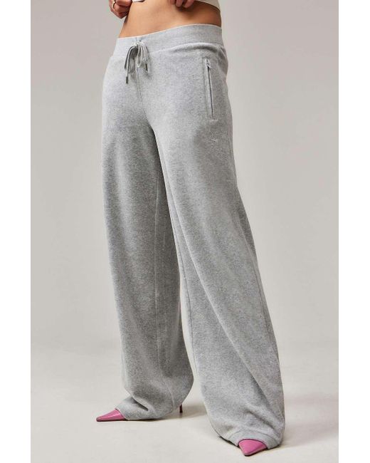 Juicy Couture Gray Uo Exclusive Marl Wide-leg Joggers