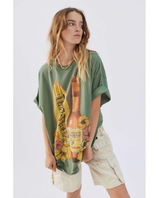 Urban Outfitters Green Pacífico T-shirt Dress