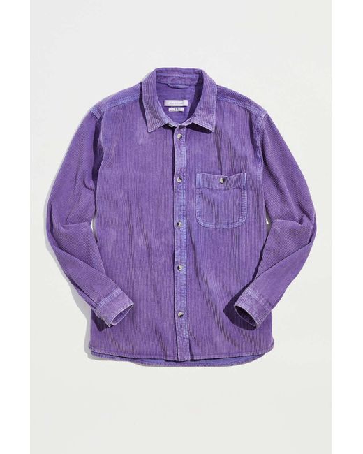 Urban Outfitters Uo Big Corduroy Work Shirt in Purple for Men | Lyst Canada