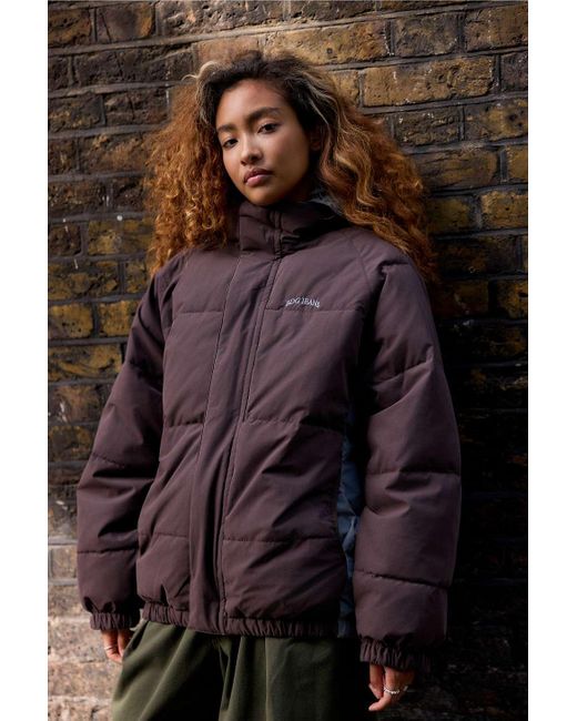BDG Gray Nora Reversible Puffer Jacket