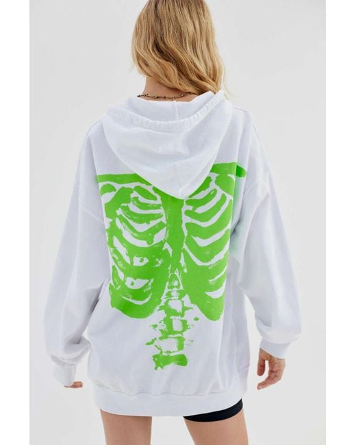 Green clearance skeleton hoodie