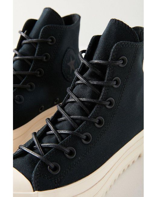 Converse Canvas Converse Chuck Taylor All Star Lift Ripple High Top Sneaker  in Black for Men | Lyst