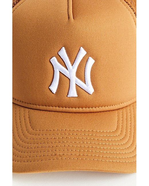 KTZ Brown New York Yankees Mlb Trucker Hat for men