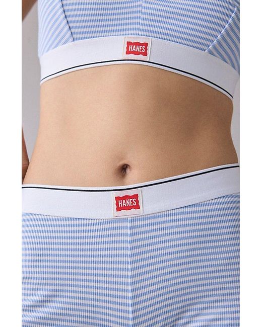 Hanes Blue Uo Exclusive Jersey Knit Boxer Briefs