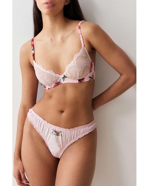 We Are We Wear Black Floral Lace Bra 32b At Urban Outfitters