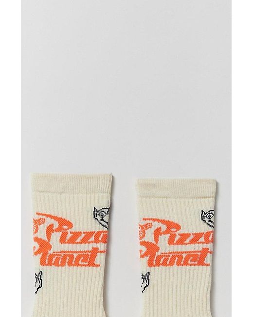 Urban Outfitters White Pizza Planet Crew Sock for men